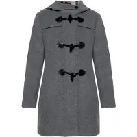 Gil Bret Wolljacke "Dufflecoat mit Kapuze", Damen, Gr. 44, grau (hellgrau), Obermaterial: 75% Wolle WO. 20% Polyamid PA. 5% Kaschmir WS., Jacken Wolljacke