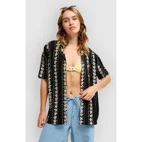 Roxy Crazy Vahini Hemd anthra hbcs real strip Gr. XL