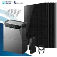 SolarMars Anker SOLIX Solarbank 4 E5000 Pro Balkonkraftwerk 4000W mit Speicher - 2x BP5000 / Ziegeldach / Deutschland