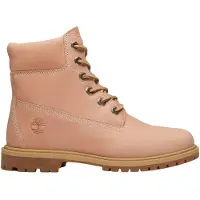 Timberland für Damen. TB0A5M5NA8M1 Premium Leder-Stiefeletten rosa (36 W), Wohnung, Schnürsenkel, Lässig