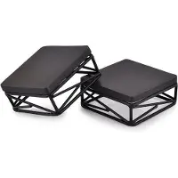 OEM Schwarzes Holz Cupcake Stand Set von 2, modern, 10x10x4cm