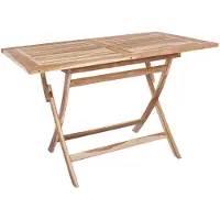 vidaXL Gartenmöbel Set 5 Stk. Natur Massivholz Teak