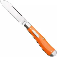 Jack Wolf Knives Jack Wolf Gateway Eureka EUREK-01-VIB-LIN-BEN Satin 14C28N, Vibe Linen Bengal Orange, Taschenmesser