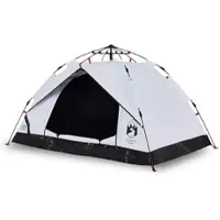 Furnicato Campingzelt Kuppel Weiß Verdunkelnd 210 X 200 X 135 Cm