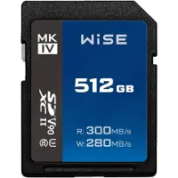 Wise 512GB SDXC UHS-II 300 MB/s V90 MK-IV
