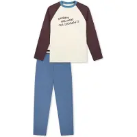 Schiesser Schlafanzug Comfort Cotton in Marshmallow | Gr.: 140