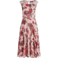 Vera Mont Cocktailkleid mit Print in Cream/Red | Gr.: 44