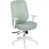 Beliani Professioneller Bürostuhl ZELAR in Grün/Weiß - (W) 64 x (H) 100 x (L) 60 cm | Gr.: onesize
