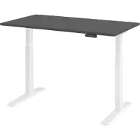 Bümö Schreibtisch elektrisch XMKA - Nachbildung: Graphit, Gestell: Weiß, Größe: 140 x 80 cm