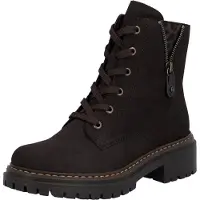 Rieker Damenschuhe Schnürstiefel Braun Freizeit