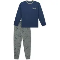 Schiesser Schlafanzug Comfort Cotton in Salbei | Gr.: 164