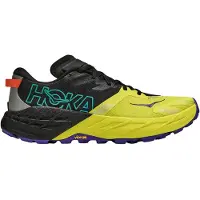 Hoka One One Speedgoat 7 Trailrunning-Schuhe Schwarz Gelb AW26, Größe EU 41 1/3
