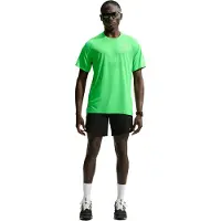 Nike Stride Laufshirt Herren - grün, silber, Größe XXL (auch verfügbar in S, M, L, XL)