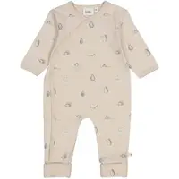 Feetje Schlafoverall mit Klappfuß Pinguine, beige, 56