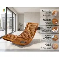 Prestige Home Living Outdoor Ergonomische Schwungliege aus Akazienholz