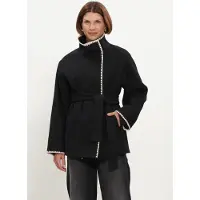 Beaumont Damen Jacken Aliza Short Coat - Zwart - Größe 38