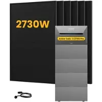 Anker SOLIX Solarbank 3 E2700 Pro Solaranlage, mit 6 x 455W Bifazialen Solarmodulen, by Powerness - 13.5kWh / ohne Zubehör / Selbstabholung