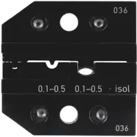 Rennsteig Crimpeinsatz für isolierte und unisolierte Verbinder 0,1 - 0,5 mm2 - 624 036 3 0