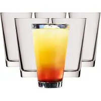 Rastal Longdrinkglas "Becher Conic 330 ml 6er Set transparent", bunt (transparent), B:8cm H:13,2cm Ø:8cm, Glas, Trinkgefäße, Longdrinkglas, Spülmaschinenfest