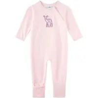 Sanetta Nicki-Schlafoverall mit Klappfuß Reh, rosa, 68