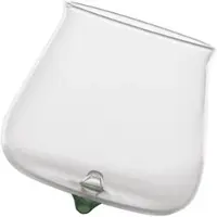 Zafferano Pirolo 6er-Set Junior-Trinkgläser aus grünem Borosilikatglas - Kreisel-Design, elegant, robust und spülmaschinenfest