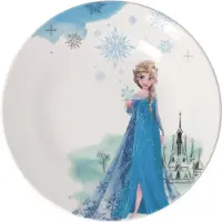 Villeroy & Boch Teller "Kinderteller Disney Frozen ø 21,5 cm bunt" Spülmaschinenfest, Mikrowellensicher