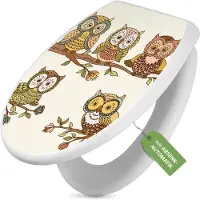 Banjado Toilettendeckel weiß mit Absenkautomatik und Motiv Zehn-Augen-Prinzip [TDW 11173]