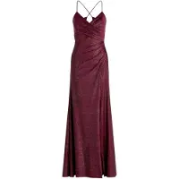 Vera Mont Abendkleid im Glitzer-Look in Dark Red/Black | Gr.: 38