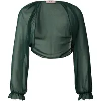 Vera Mont Bolero-Jacke mit gekräuseltem Ausschnitt in Dark Moss | Gr.: 42