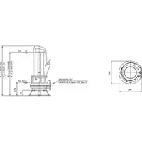 Wilo Abwassertauchmotorpumpe Rexa PRO-C05- 329A/21T025X540/O, 2,5 kW, 400 V, DN50