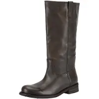 Felmini Leder Stiefel GREDO E638 mit wadenhohem Schaft, Zuglaschen und Brünier-Finish