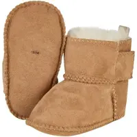 Sterntaler Lammfellschuhe mit Klettverschluss, braun, 19