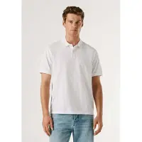 Pepe Jeans Herren-Poloshirt, kurzärmelig, weiß