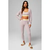 Fabletics Waffle Legging Muted Mauve/butter Größe: M Short | Sport-Leggings Outlet | Damen | Violett