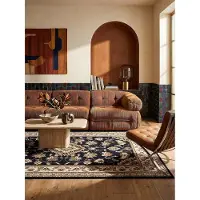 KADIMA DESIGN Teppich Orient Dunkelblau 200 x 290 cm - GLAZERT