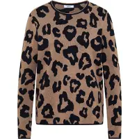 Cecil Strickpullover Animal-Print, Rundhals, mit Viskoseanteil