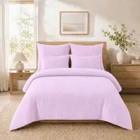 TRAUMSCHLAF Uni Soft Seersucker Bettwäsche Summer Air Kissenbezug einzeln 80x80 cm | zartrosa - pink
