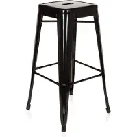 Hjh OFFICE VANTAGGIO HIGH - Barstuhl Schwarz