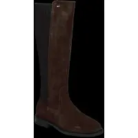 Tommy Hilfiger Stiefel Enamel Flag Suede High Chelsea FW0FW09574 Dunkelbraun 18