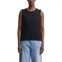 Comma T-Shirt , Damen, Gr. 40, schwarz, Web, Obermaterial: 100% Polyester. Futter: 100% Viskose, unifarben, normal hüftbedeckend, Rundhals, Shirts T-Shirt, Sommertop mit feiner Struktur