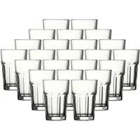 Pasabahce Longdrinkglas "Longdrinkgläser Casablanca 355 ml 24er Set transparent", bunt (transparent), B:9,2cm H:10cm Ø:9,2cm, Glas, Trinkgefäße, Longdrinkglas, Spülmaschinengeeignet, Stapelbar