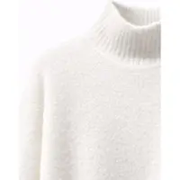 MixRay Übergroßer gerippter Rollkragenpullover