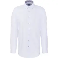 Seidensticker Businesshemd "Schwarze Rose" Slim 1/1 Button-Down-Kragen Gestreift