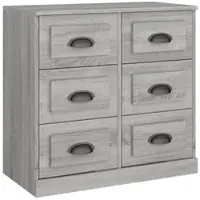 Helloshop26 Buffet Sideboard Kommode Schrank Aufbewahrungseinheit Organizer Küche Wohnzimmer Sonoma 70 x 35,5 x 67,5 cm