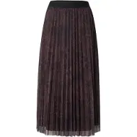 s.Oliver Black Label Meshrock BLACK LABEL, Damen, Gr. 44, braun (braun aop), Mesh, Obermaterial: 95% Polyester, 5% Elasthan. Futter: 100% Polyester, bedruckt, bequem 7/8-Länge, Röcke Meshrock, mit Animal-Muster