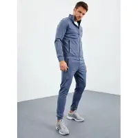 Tommy Life Herren Scuba Strick Sweatshirt und Hosen Set