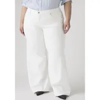 Levi's Pl 318 Shaping Wide Leg Soft Clean White