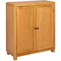 Helloshop26 - Moderner rechteckiger Aufbewahrungsschrank 80 x 35 x 95 cm robust großer Stauraum braunes Holz 02_0058218