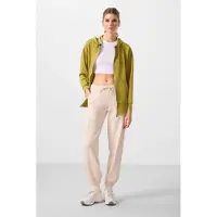 Tommy Life Hüftlange Crepe-Relaxed-Hosen mit Tasche