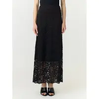 Y.A.S Maxirock "YASLACEY HW LONG LACE SKIRT S. NOOS" Materialmix, high waist